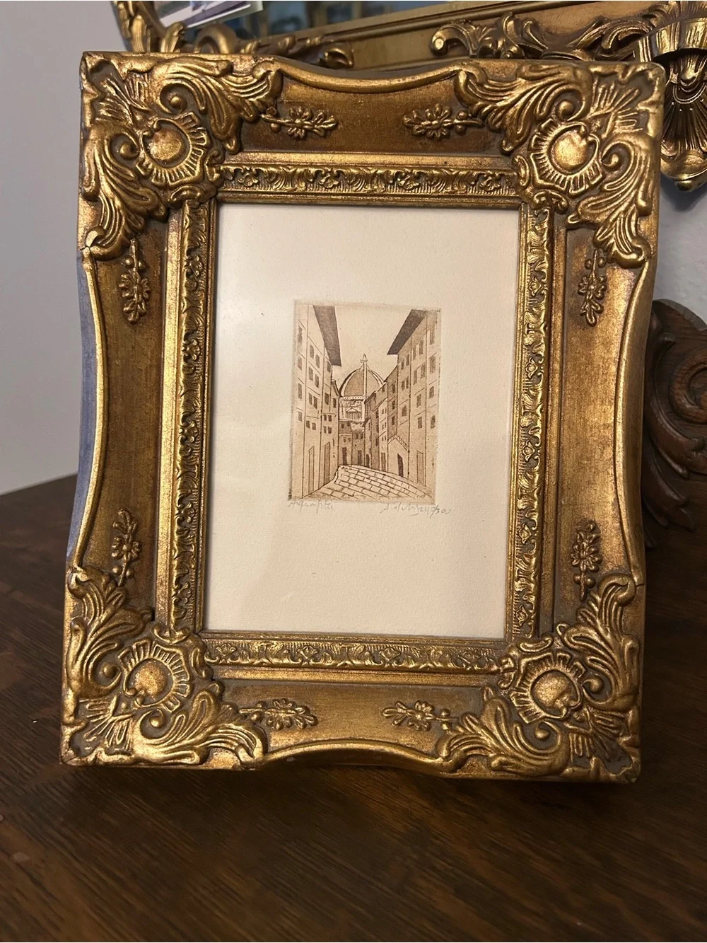 Etched Florence Italy art 240/300